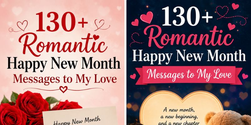 130+Romantic Happy New Month Messages to My Love