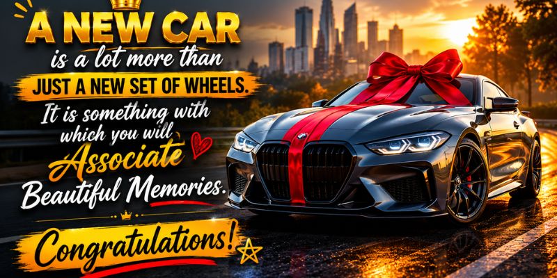 160+ Messages & Wishes: Congratulations on Your New Car