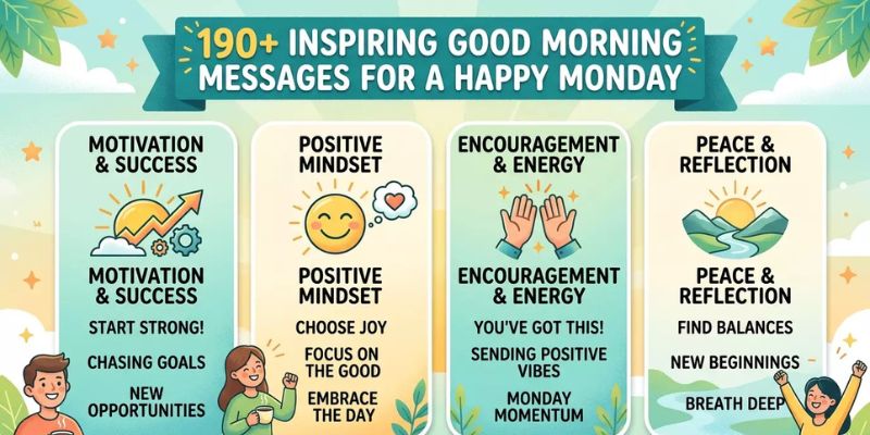 190+ Inspiring Good Morning Messages for a Happy Monday