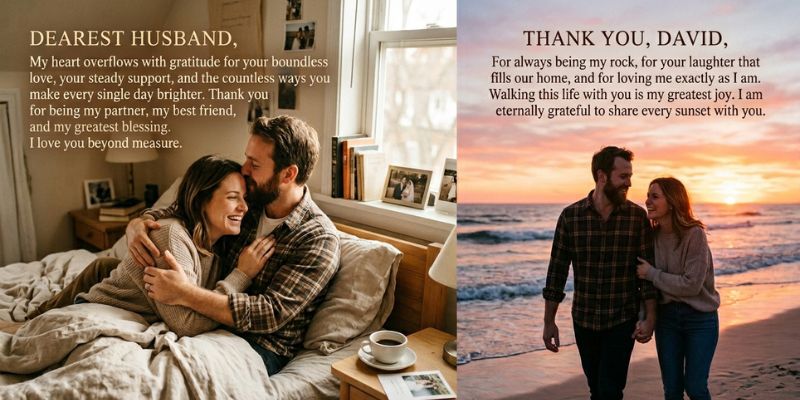 Deep Love and Gratitude Messages for Your Husband
