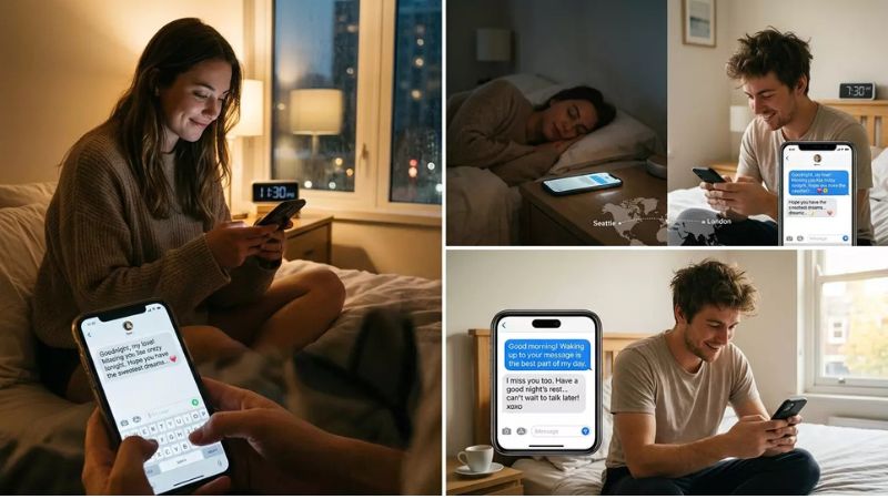Goodnight Messages for Him Across the Distance