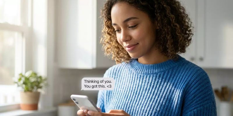 Sweet and Reassuring Love Messages for Him During Tough Times
