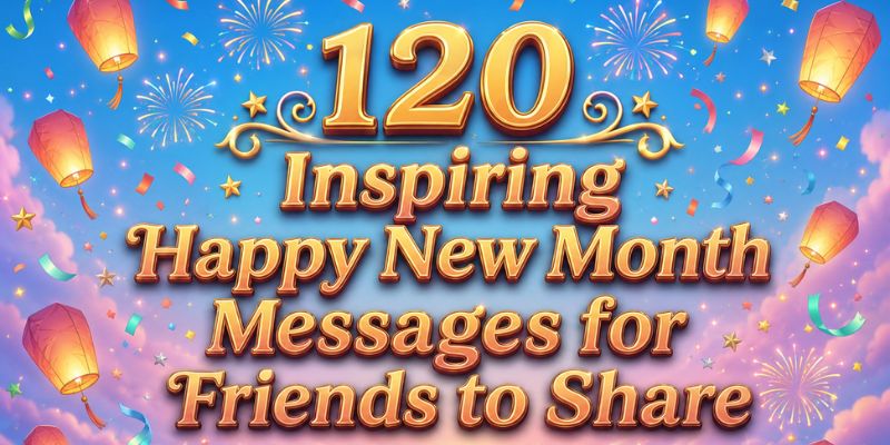 120+ Inspiring Happy New Month Messages for Friends to Share