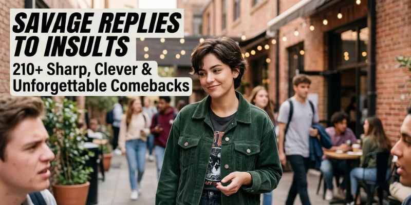 210+ Savage Replies to Insults (Sharp, Clever & Unforgettable Comebacks)