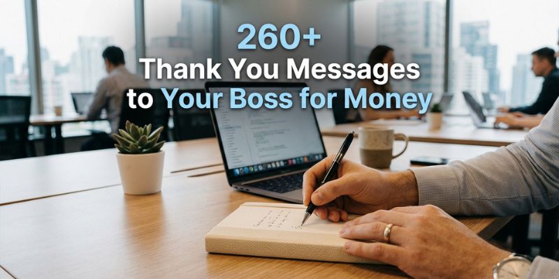 260+ Thank You Messages to Your Boss for Money