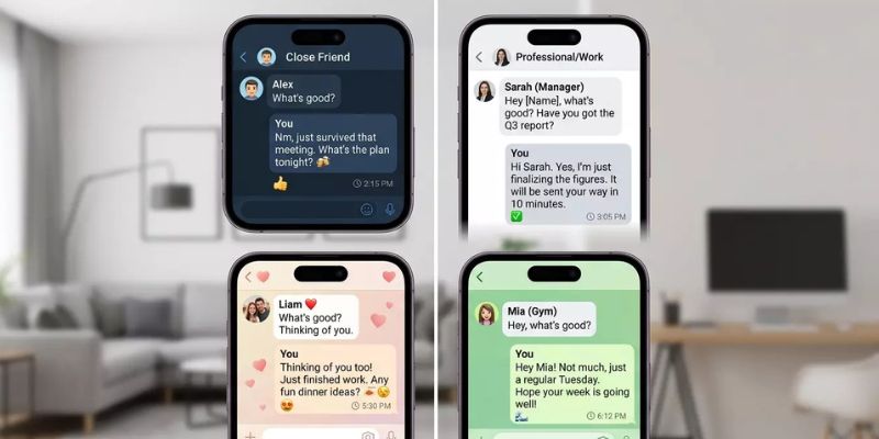 Best Replies to "What's Good?" Based on Who Is Texting You