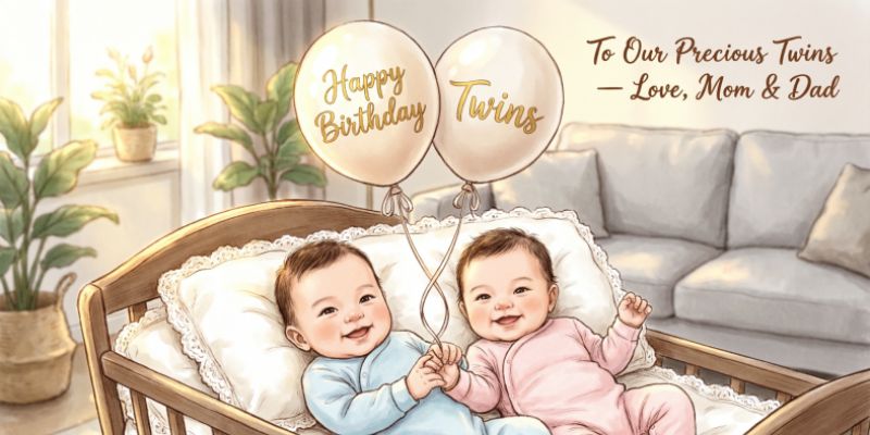 Birthday Wishes for Twins from Parents

