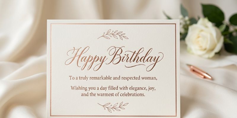 Elegant Birthday Messages for Madam That Sound Refined, Not Stiff