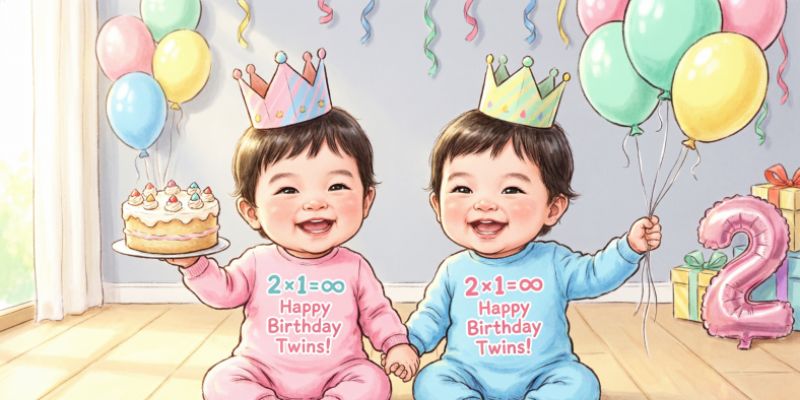 Funny Birthday Wishes for Twins