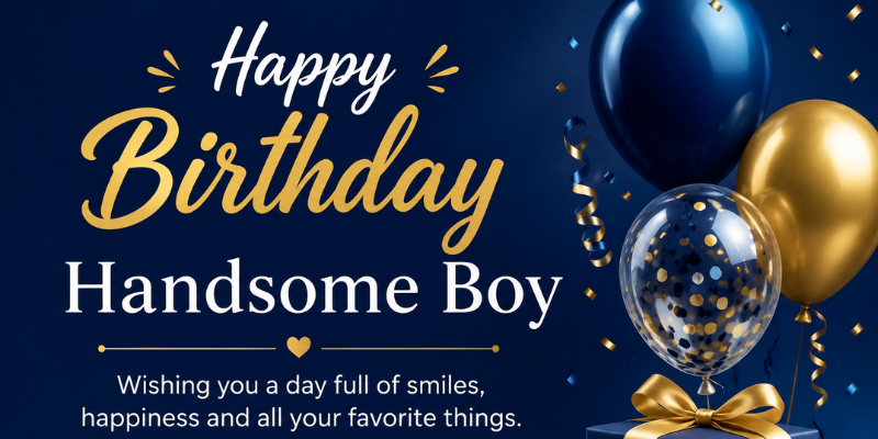 Happy Birthday Handsome Boy Wishes
