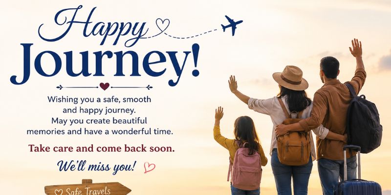 Happy Journey Wishes for Family Members