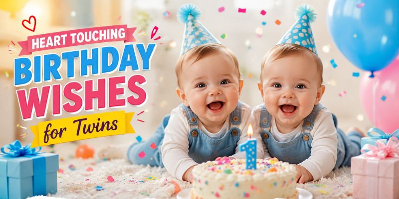 Heart Touching Birthday Wishes for Twins