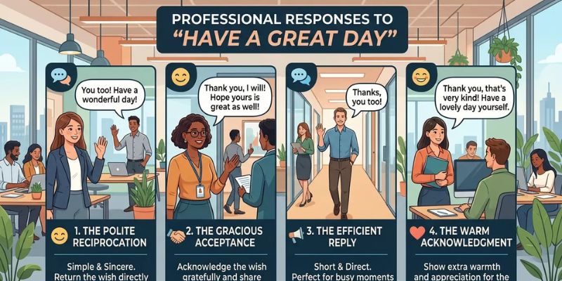 Responses to "Have a Great Day" in Text Messages