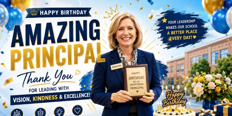 Respectful and Professional Birthday Messages for Principal
