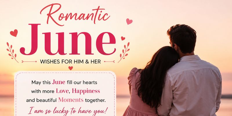 Romantic June Wishes for Him and Her
