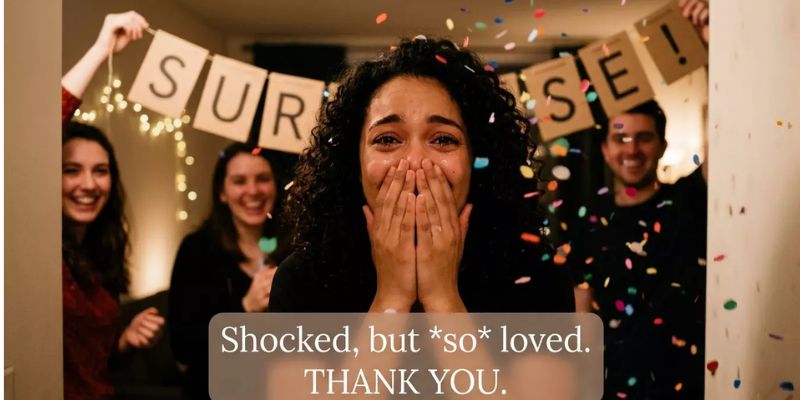 Thank You Messages for the Surprise Party Organizer