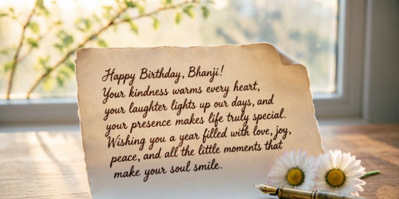 π Heart Touching Birthday Wishes for Bhanji in English