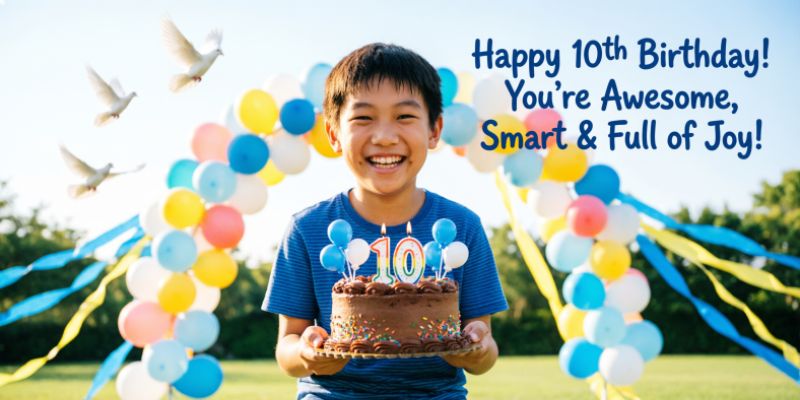 10th Birthday Wishes for Boy