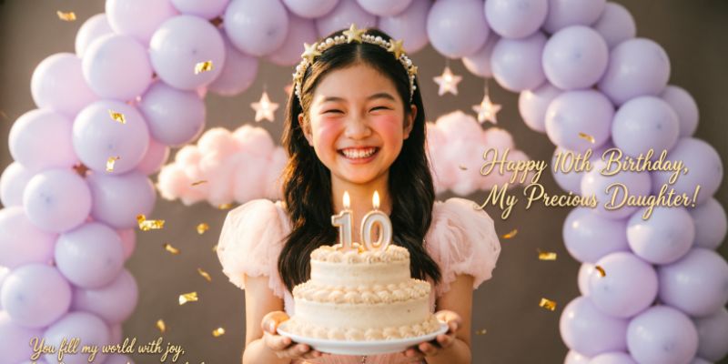 10th Birthday Wishes for Daughter