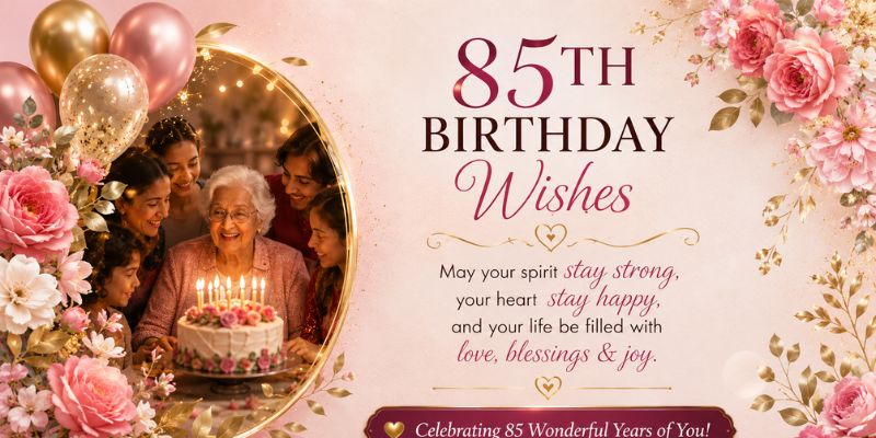 220+ 85th Birthday Wishes That Feel Truly Heartfelt (2026)