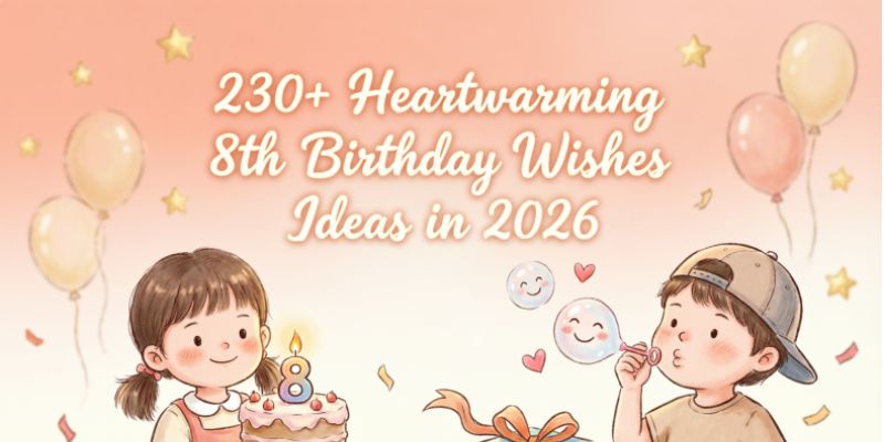 230+ Heartwarming 8th Birthday Wishes Ideas in 2026