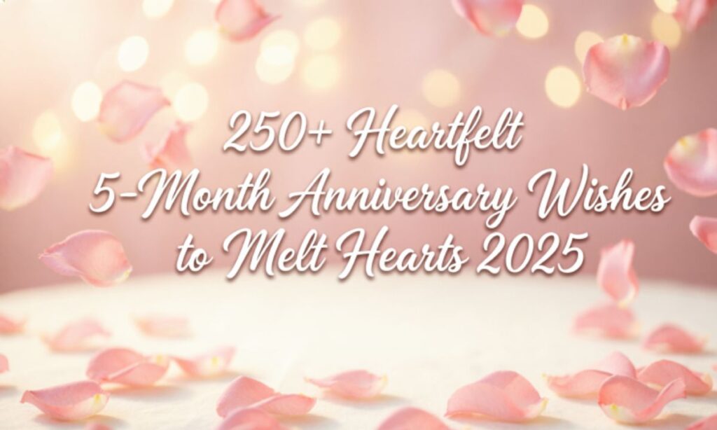 250+ Heartfelt 5-Month Anniversary Wishes to Melt Hearts 2025