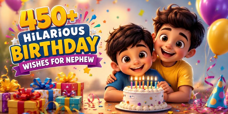 450+ Hilarious Birthday Wishes for Nephew to Make His Day Extra Fun 🎂😂