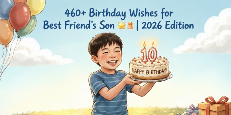 460+ Birthday Wishes for Best Friend’s Son 🎉🎂 | 2026 Edition