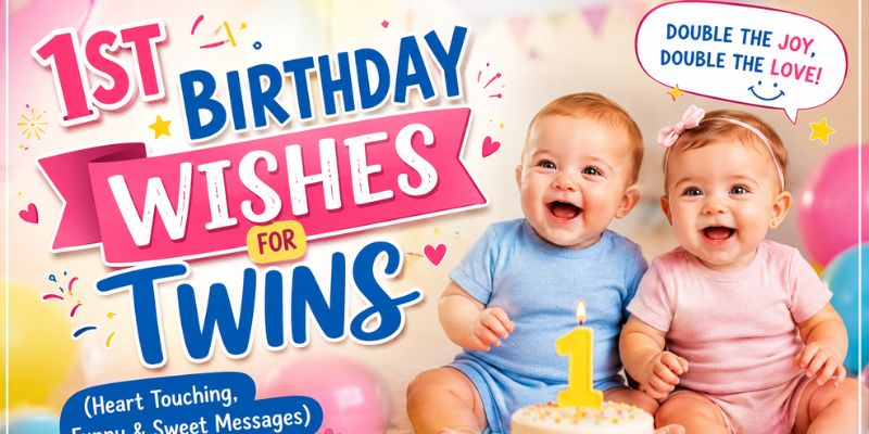Best 1st Birthday Wishes for Twins: Cute, Funny & Meaningful Messages