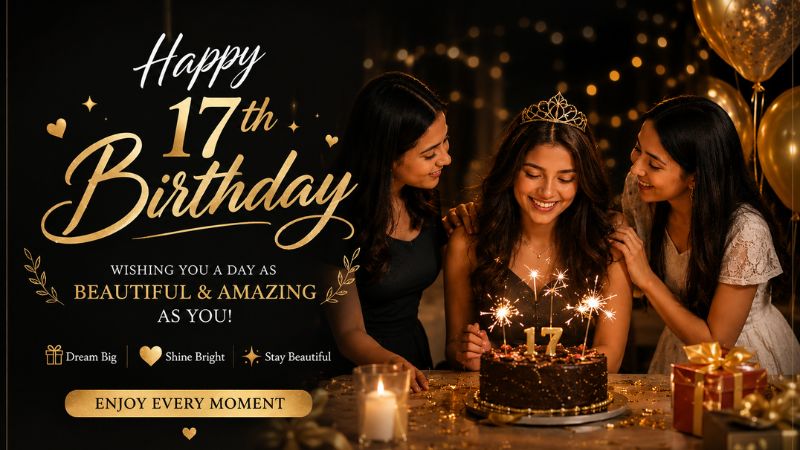 Best Happy 17th Birthday Wishes for a Girl (Sweet, Heartfelt & Inspiring)