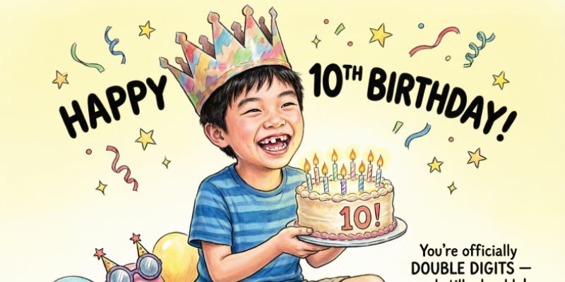 Funny 10th Birthday Wishes for Son