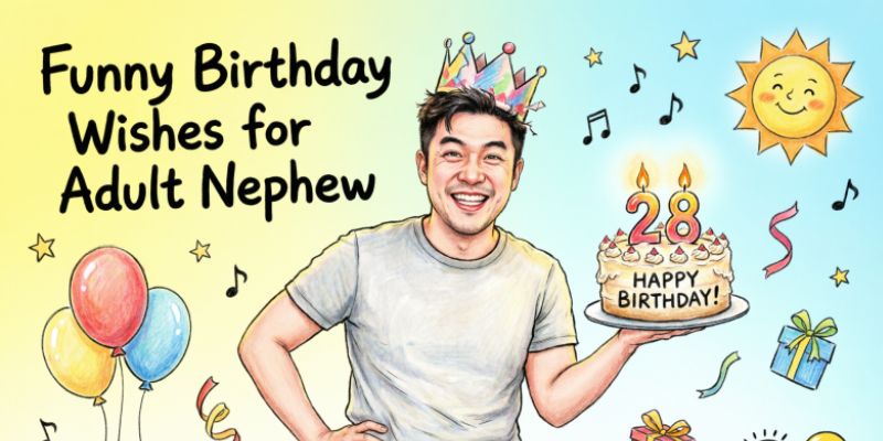 Funny Birthday Wishes for Adult Nephew 🎉😄