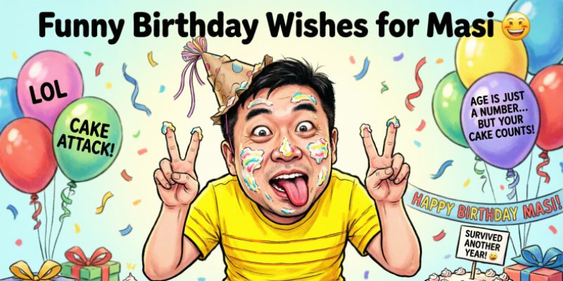 Funny Birthday Wishes for Masi 😂