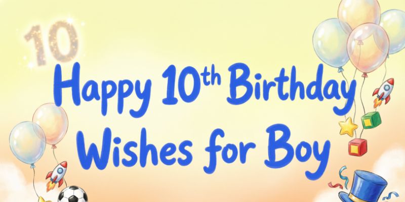 Happy 10th Birthday Wishes for Boy