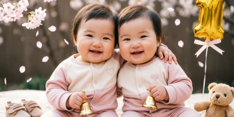 Heart Touching 1st Birthday Wishes for Twins