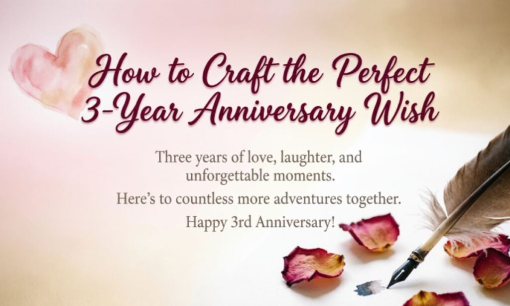How to Craft the Perfect 3-Year Anniversary Wish