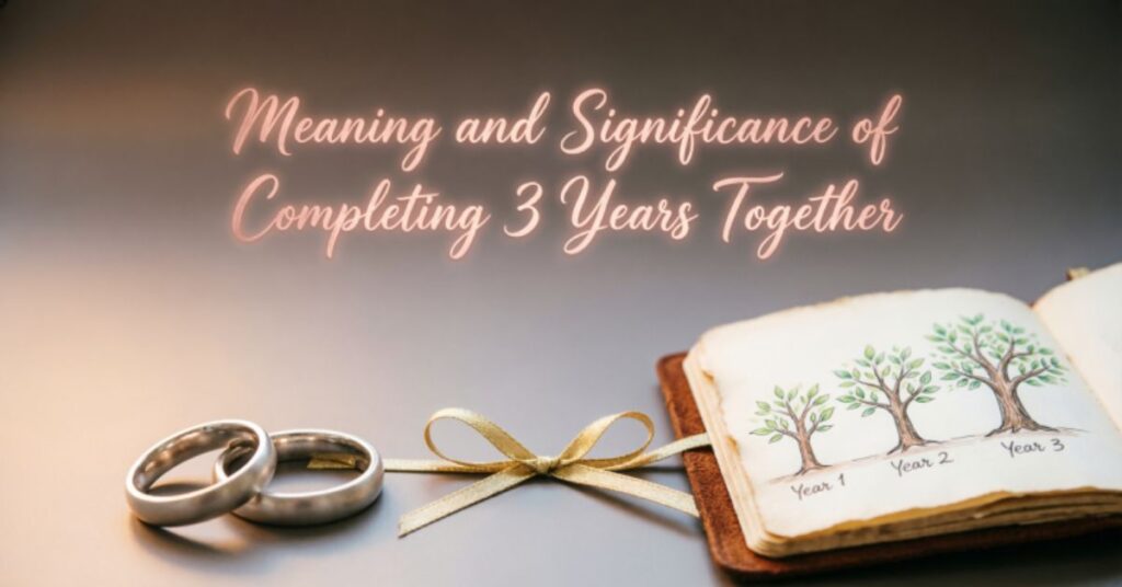 Meaning and Significance of Completing 3 Years Together