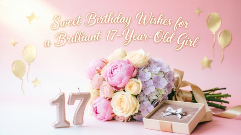 Sweet Birthday Wishes for 17 Year Girl