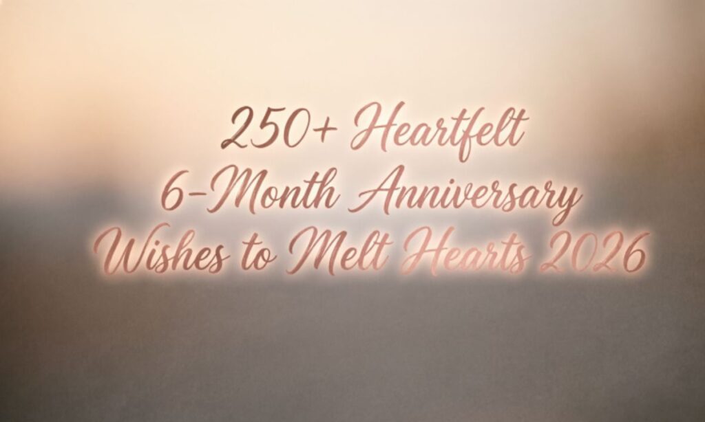 250+Heartfelt 6-Month Anniversary Wishes to Melt Hearts 2026